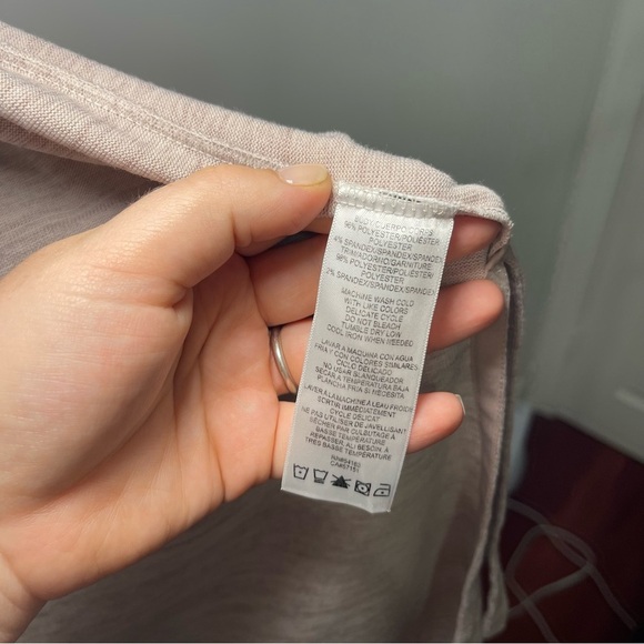 Calvin Klein Women’s Taupe Open Front Short Sleeve Cardigan Size M Performance - Picture 5 of 10